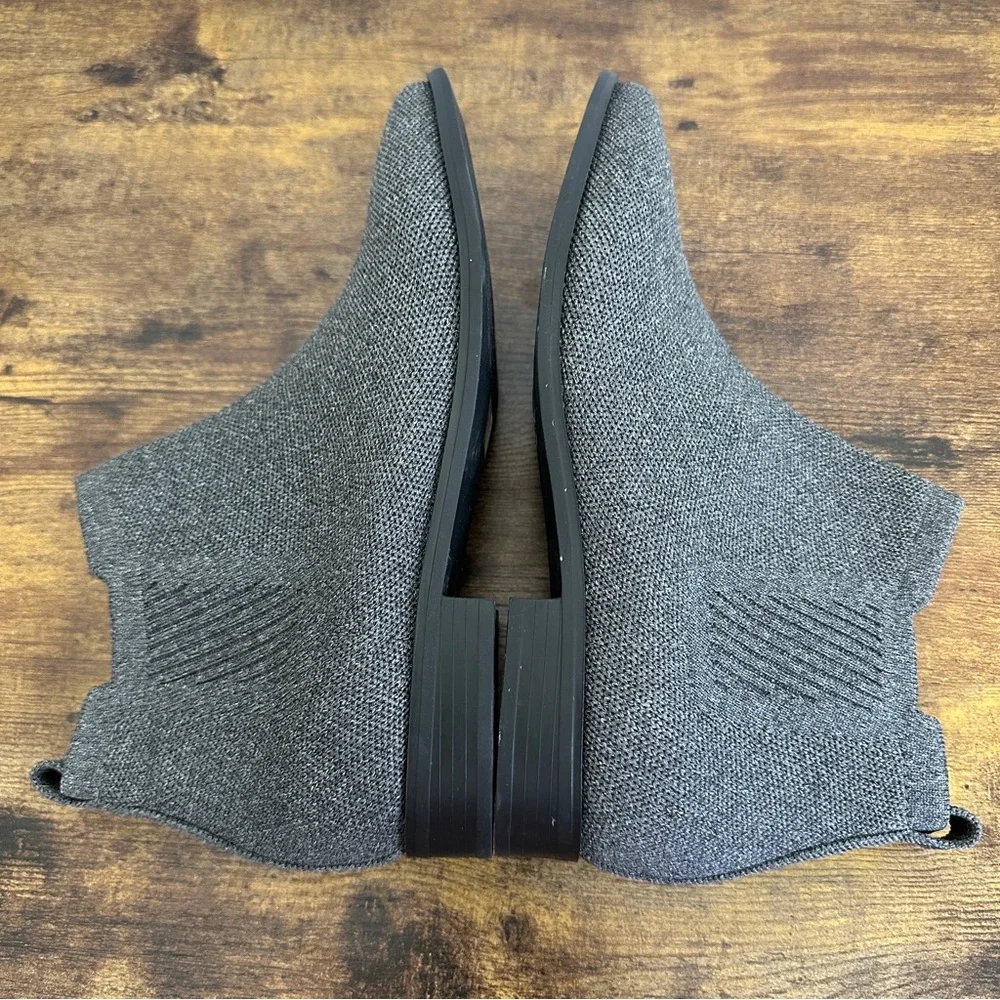 Vivaia Boots Gray 40 Chelsea‎ Ryan Square Toe Water Repellent Size 9 Stretch